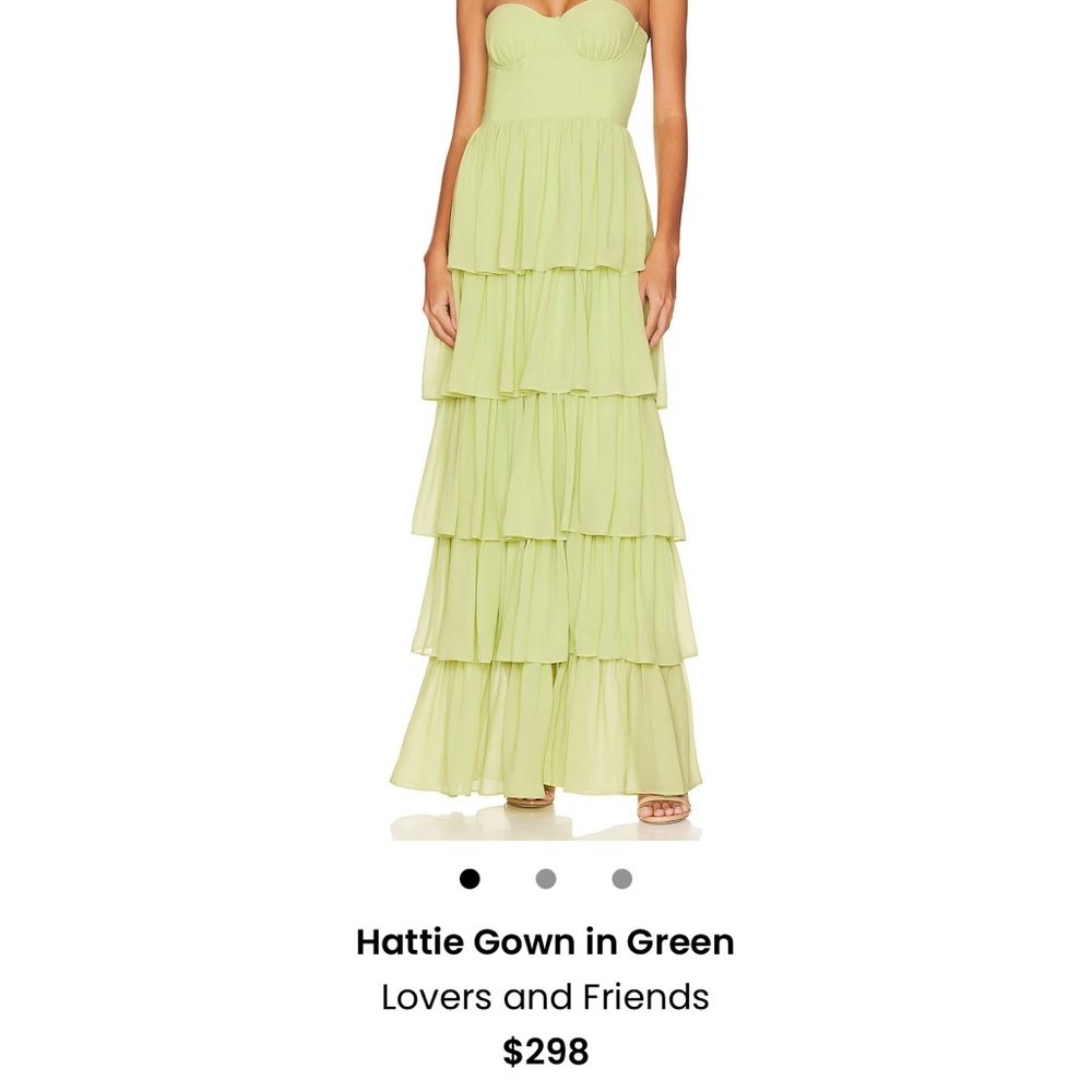 Lovers and Friends Green Hattie Gown Size Medium